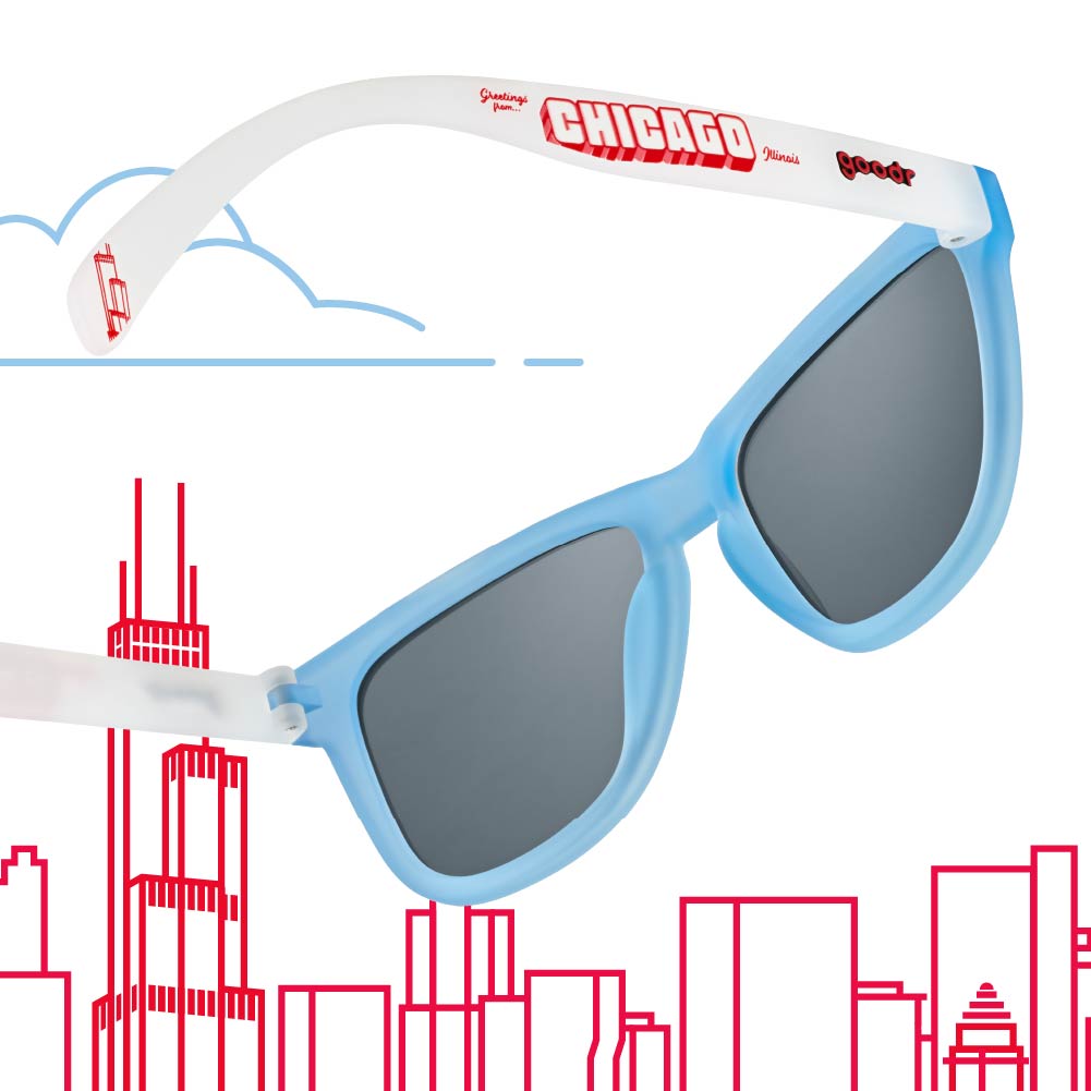 blue and red polarized sunglasses